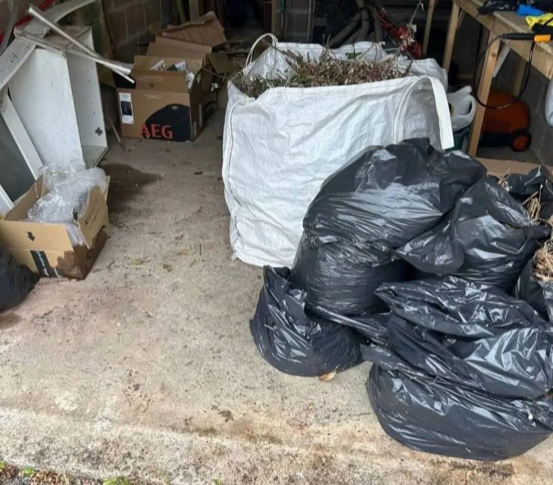 Before shed clearance by Cornwall Waste Clearance