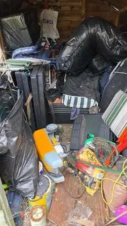 Before store room clearance by Cornwall Waste Clearance