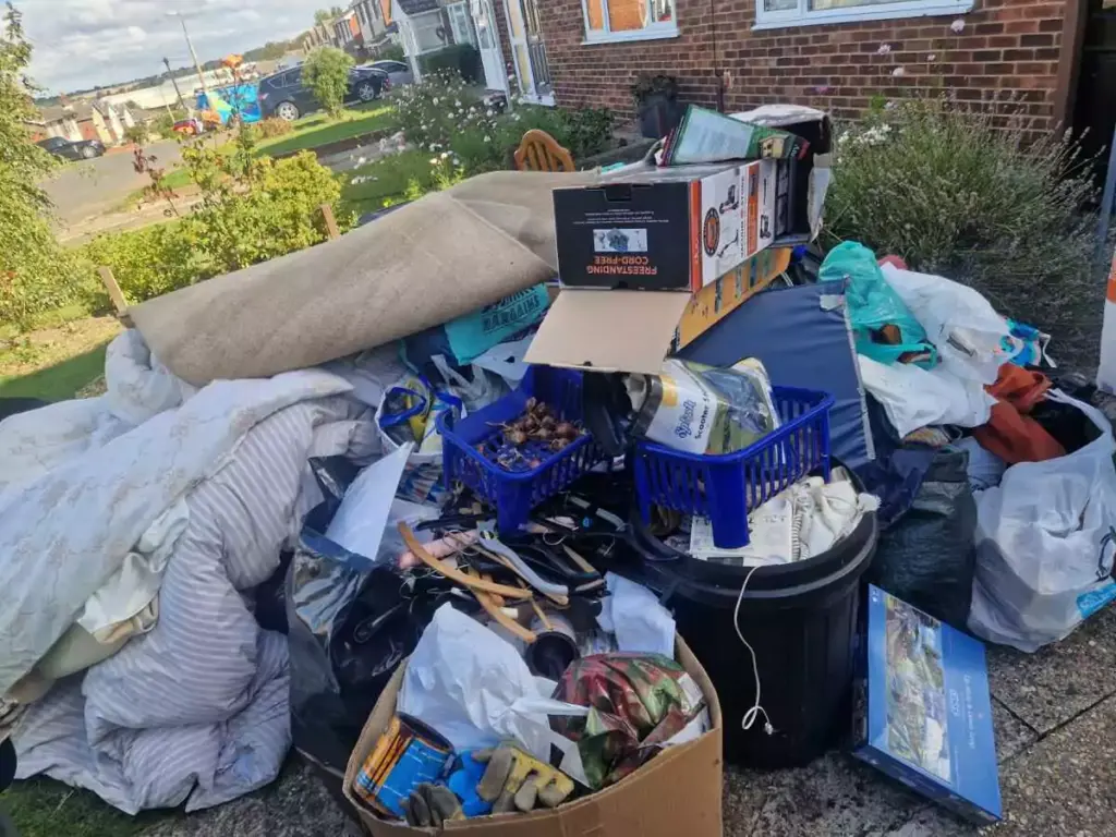 Rubbish that has been dumped irresponsibly and Cornwall Waste Clearance will take away and dispose of responsibly